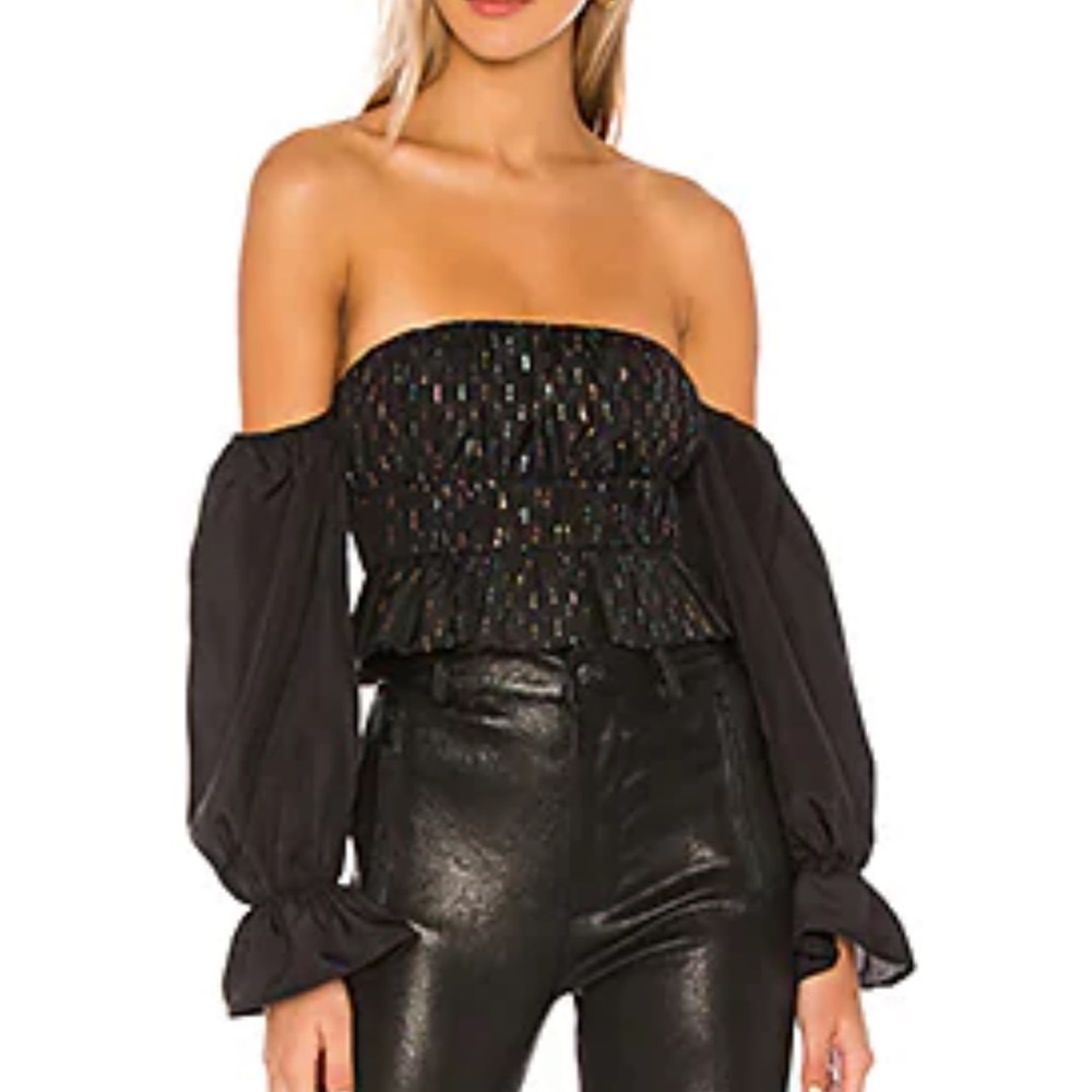 NEW WITH TAGS lovers and friends Canyon Top in Black